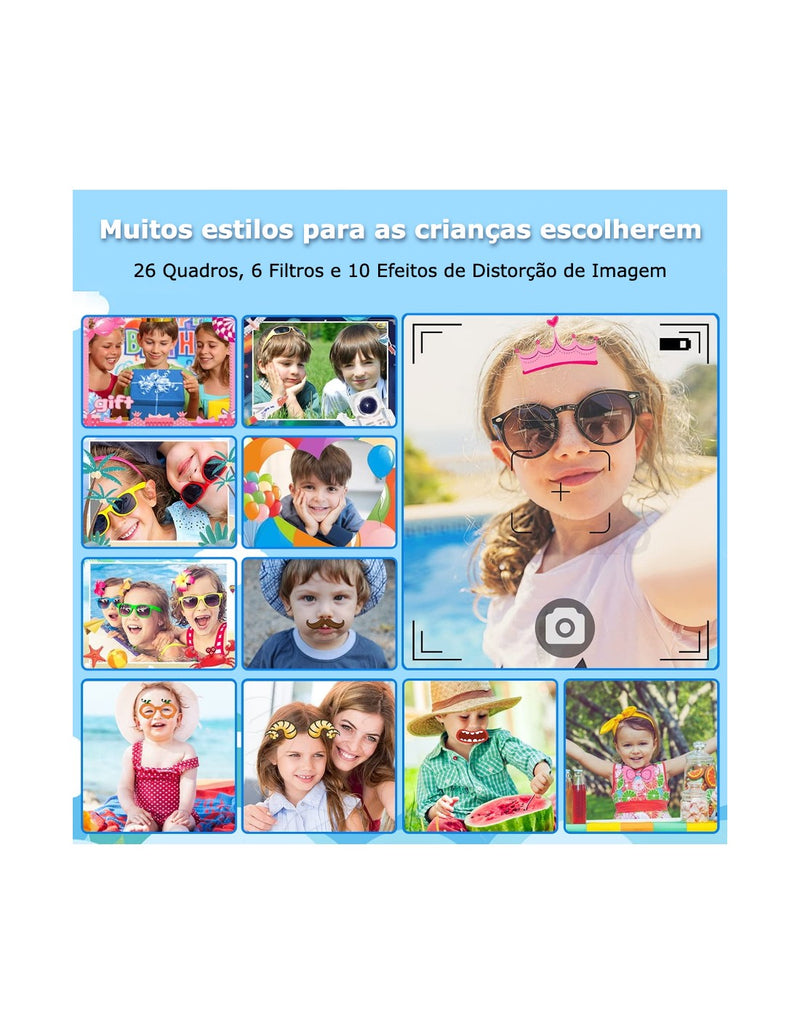 Câmara Digital Infantil com Design de Golfinho