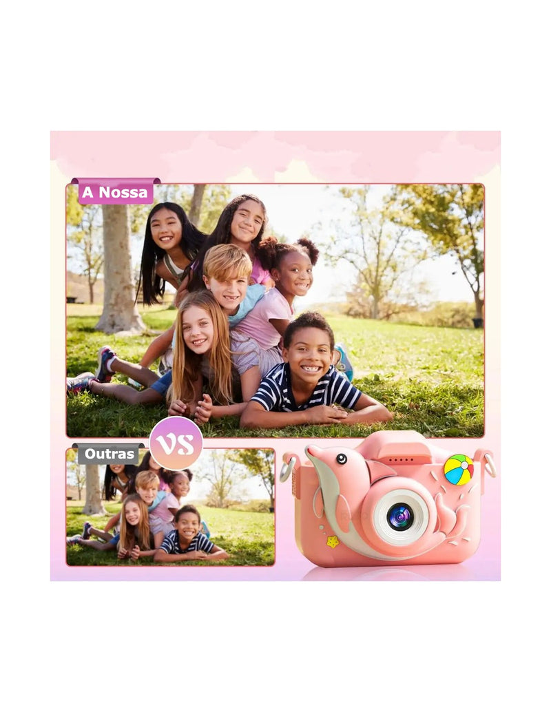 Câmara Digital Infantil com Design de Golfinho