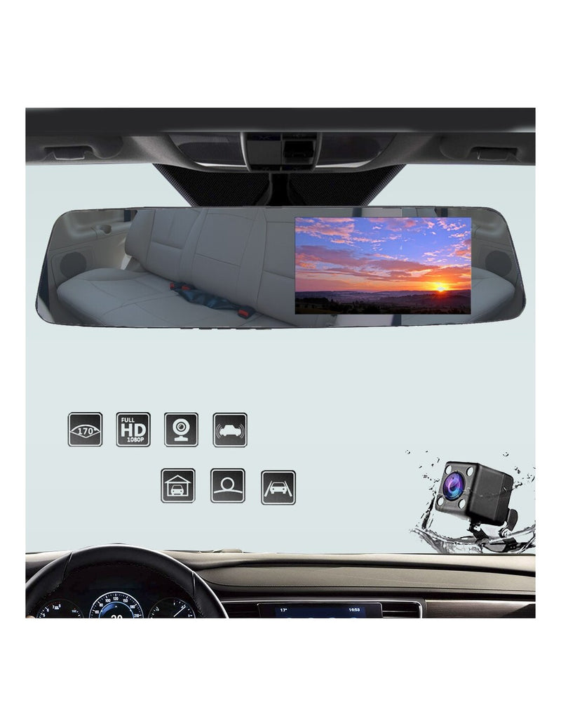 Espelho Retrovisor com Câmara de Gravação Full HD