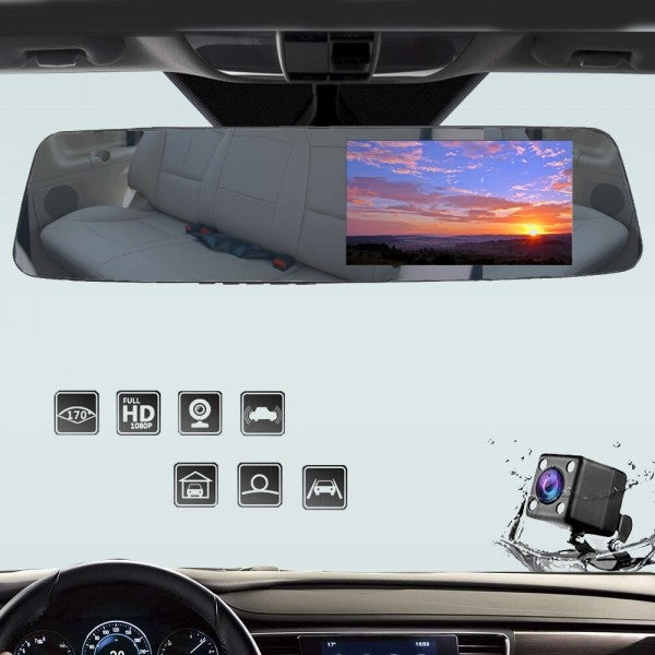Espelho Retrovisor com Câmara de Gravação Full HD