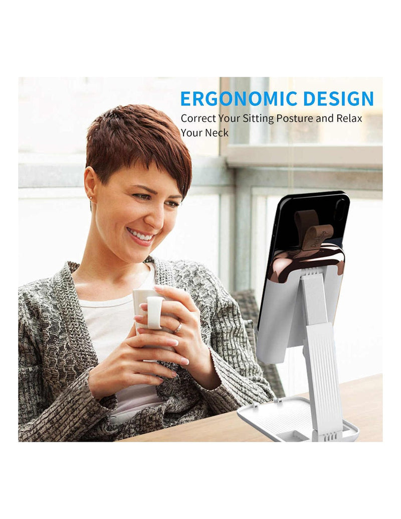 Suporte Dobrável Ajustável para Tablet e Telemóvel